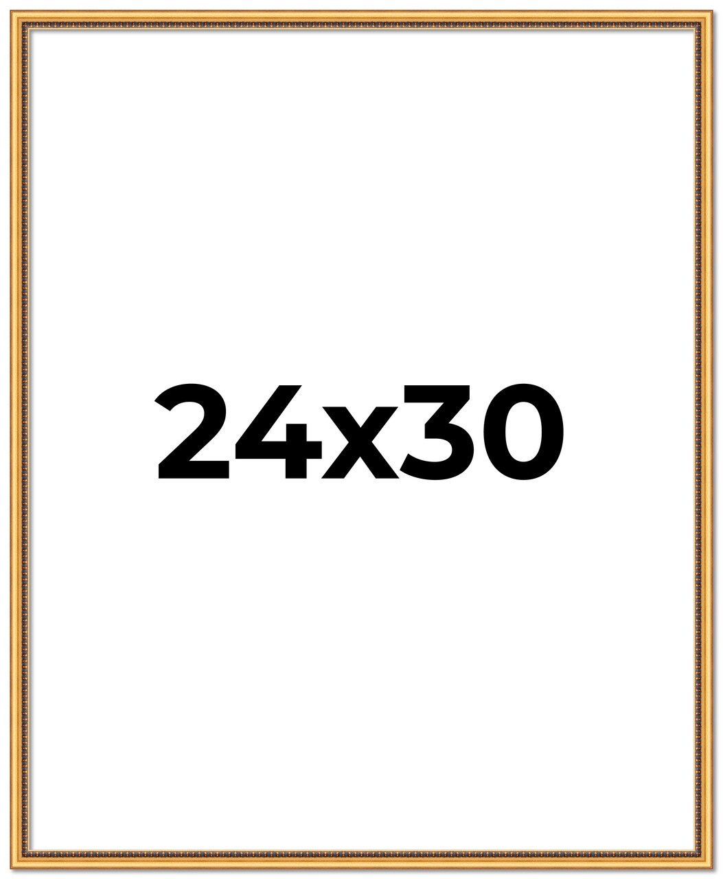 Classic Modern Gold Picture Frame - UV Acrylic, Foam Board Backing, Hanging Hardware